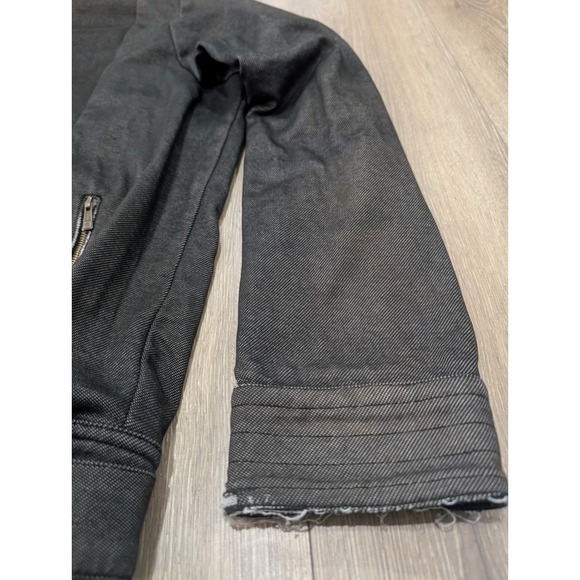 Rocawear Denim Company 2XL Black Moto-Style Jacket Asym Zip Streetwear Hip... - Picture 9 of 16